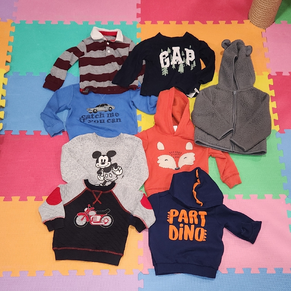 8 Piece Long Sleeve Bundle Size 2T